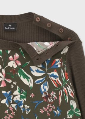 ウィメンズ ”Number Floral” プルオーバー コンビ