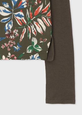 ポールスミス　コンビニット　今春もの ウィメンズ ”Number Floral” プルオーバー コンビ