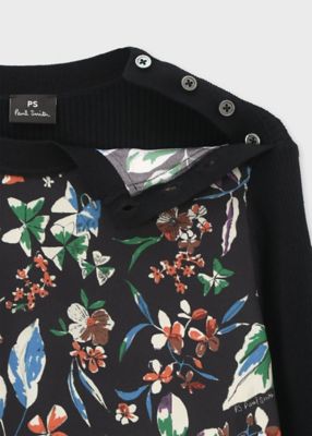 ポールスミス　ウィメンズ \"Lumien Botanical\" コンビニット ウィメンズ ”Number Floral” プルオーバー コンビ