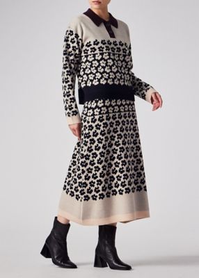 ウィメンズ フラワージャカード ニットスカート（255552657N