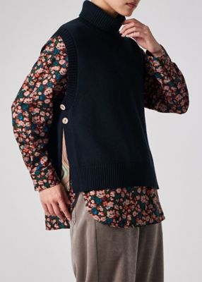 ウィメンズ スワール ボタン ベスト（255554KN407） | Paul