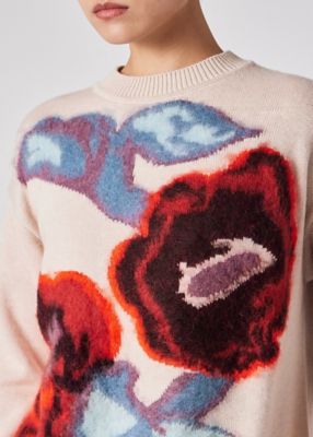 ウィメンズ ”Damask Rose” インターシャ ニット