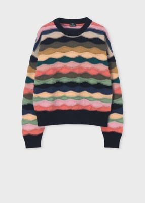 ＜Paul Smith (Women)＞ウィメンズ　”Ｓｗｉｒｌ”　クルーネック　セーター（２５５５８１５９７Ｎ）