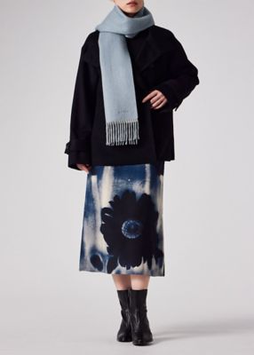 ウィメンズ カシミヤ リバーシブルマフラー（255651CAW