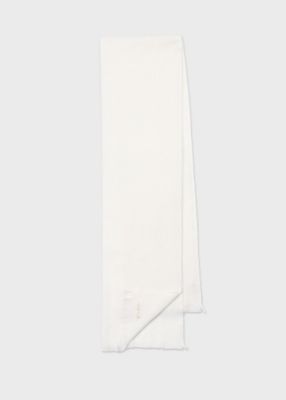 ＜Paul Smith (Women)＞ウィメンズ　ダブルフェイス　カシミヤ　ドビー　スカーフ（２５５６５２ＣＡＷ）