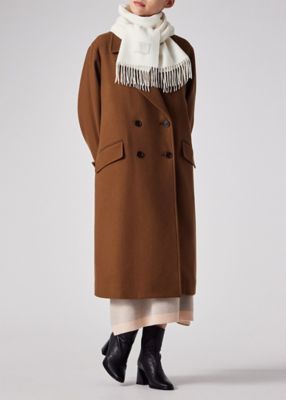 ウィメンズ ”Cropped Logo” カシミヤブレンド マフラー