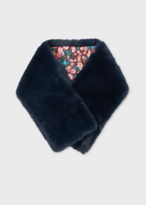 Paul Smith (Women)/ポール・スミス ウィメンズ "Tea Floral" ティペット(255657FM) ネービーブルー スカーフ・ショール【三越伊勢丹/公式】