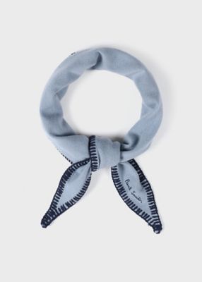 ＜Paul Smith (Women)＞ウィメンズ　ブランケットステッチ　トライアングル　スカーフ（２５５６５８ＴＳＷ）