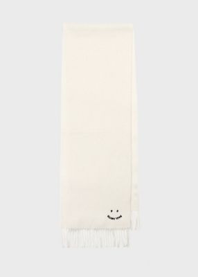＜Paul Smith (Women)＞ウィメンズ　”ＰＳ　Ｈａｐｐｙ”　エンブロイダリー　マフラー（２５５６６０ＥＣＷＷ）