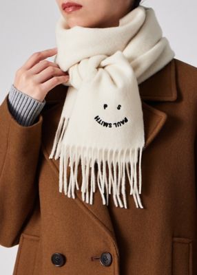 ウィメンズ ”PS Happy” エンブロイダリー マフラー