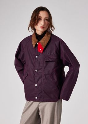＜Paul Smith (Women)＞ウィメンズ　”Ｐａｕｌ　Ｓｍｉｔｈ　Ｌｏｖｅｓ　Ｂａｒｂｏｕｒ”　Ｔｒａｎｓｐｏｒｔ　ワックスジャケット（２５５７００ＭＷＸ２５１６）