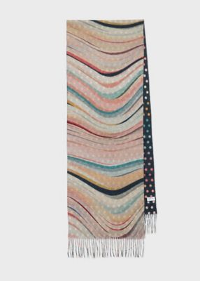 ＜Paul Smith (Women)＞ウィメンズ　”Ｓｗｉｒｌ”　リバーシブル　スカーフ（２５５７５５２５０Ｐ）