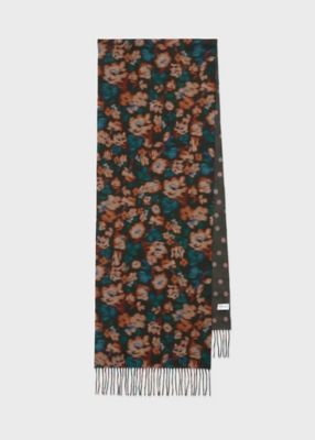 ＜Paul Smith (Women)＞ウィメンズ　”Ｔｅａ　Ｆｌｏｒａｌ”　リバーシブル　スカーフ（２５５７５６２５０Ｐ）