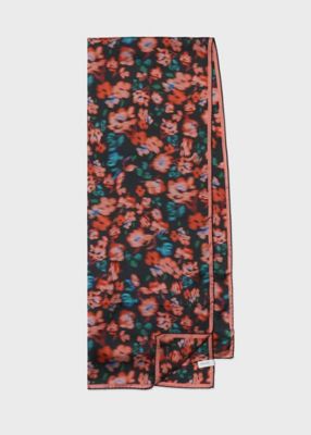 ウィメンズ ”Tea Floral” シルク スカーフ