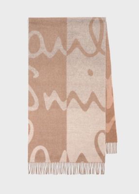 ＜Paul Smith (Women)＞ウィメンズ　グラデーション　ロゴ　マフラー（２５５７６３２５０Ｋ）