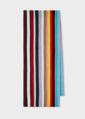 ウィメンズ ”Signature Stripe” カシミヤブレンド