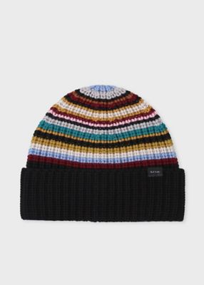 Paul Smith (Women)/ポール・スミス ウィメンズ "Signature Stripe" ビーニー(255776480F) クロ 帽子【三越伊勢丹/公式】