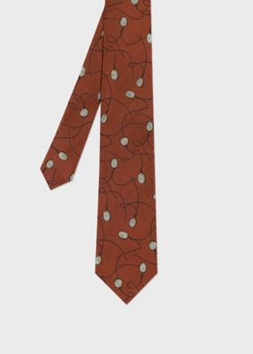 【新品】ポールスミス ネクタイ 総柄 ブラウン系 Paul Smith (Men)のネクタイ・ポケットチーフ | メンズ | 三越伊勢丹