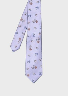 ☆美品 花柄　PaulSmith super120’s ウール100 Floral Jacquard” タイ（260057552MIR