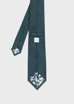 K05286 未使用品 Paul Smithウィンドウペーン ：【サイズ：L2】 グレンチェックウィンドウペーン タイ（260069552MJ