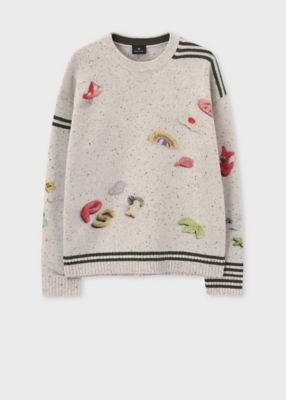 【PaulSmith】イタリア製　インポート　セーター【限定品】 Clay Figures” クルーネックニット（262408A068