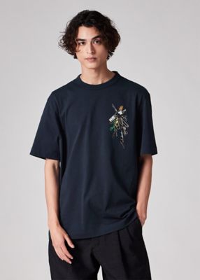Paul Smith loves Barbour” チャームプリント T