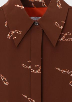『美品』ポールスミス PaulSmith シャツワンピースL ウィメンズ ”Love” シャツワンピース（265006DR148