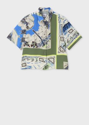 ウィメンズ ”London Scarf” 半袖シャツ