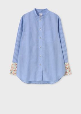 ウィメンズ ”Garden Floral” スタンドカラー 長袖シャツ