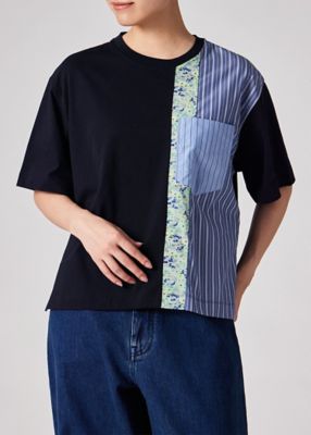 ウィメンズ ”Floral Patchwork” ミックスアップ 半袖T