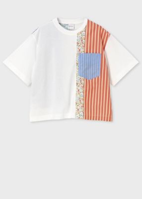ウィメンズ ”Floral Patchwork” ミックスアップ 半袖T