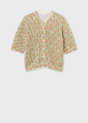 ウィメンズ ”Garden Floral” 半袖カーディガン