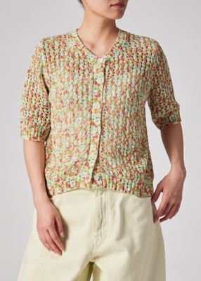 ウィメンズ ”Garden Floral” 半袖カーディガン