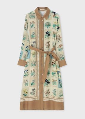 ウィメンズ ”Garden Flower Scarf” シャツワンピース
