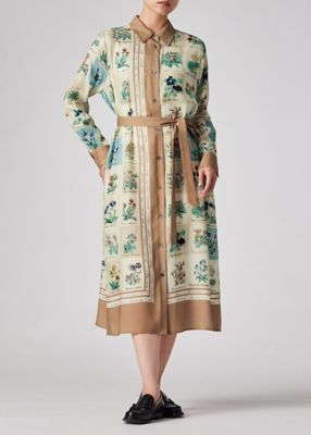 ウィメンズ ”Garden Flower Scarf” シャツワンピース