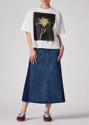 ポールスミス 大きいサイズ 46 3XL 着物風 スカート 浴衣風 ウィメンズ フローラル フォトプリント 半袖Tシャツ