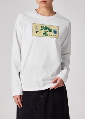 ウィメンズ ”Woven Label” 長袖Tシャツ