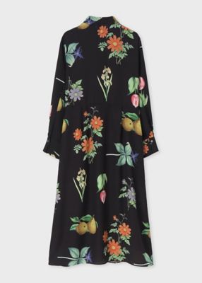 ウィメンズ ”FRUIT ＆ FLORA” 長袖シャツワンピース