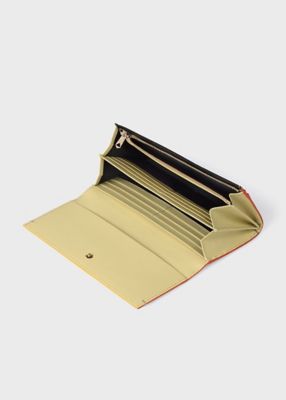 新品❣️Paul Smith グリーン 長財布 ゴールドイラスト