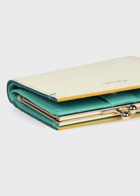 カラードエッジ　がま口２つ折り財布（３５５００５Ｗ７４９）