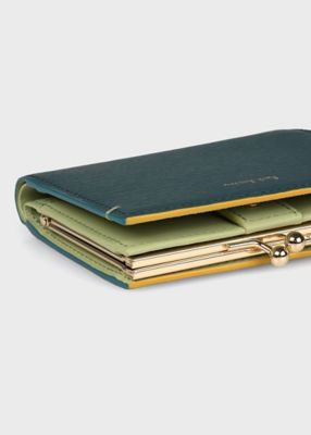 カラードエッジ　がま口２つ折り財布（３５５００５Ｗ７４９）