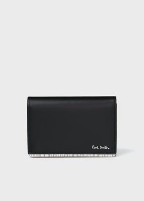 Paul Smith 名刺入れ　シャドーストライプ　新品未使用ブラック　完売品 メタルシャドーストライプ 名刺入れ（363010P292） | Paul