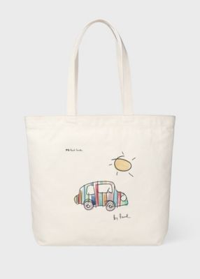 ＜Paul Smith (Men)＞Ｄｒａｗｎ　ｂｙ　Ｐａｕｌ　トートバッグ（３６３０１１Ｂ２８０Ｔ）