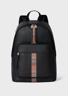 ＜Paul Smith (Men)＞シグネチャーストライプトリム　リュック　（３６３９０２８０３７）