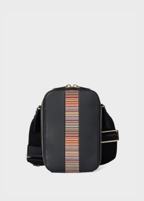 シグネチャーストライプトリム ショルダーバッグ