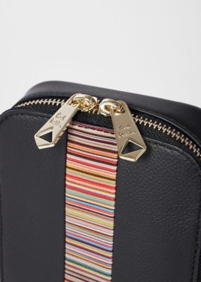 シグネチャーストライプトリム ショルダーバッグ