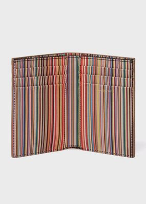 Signature Stripe Interior” カードケース