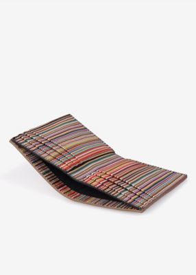 Signature Stripe Interior” カードケース