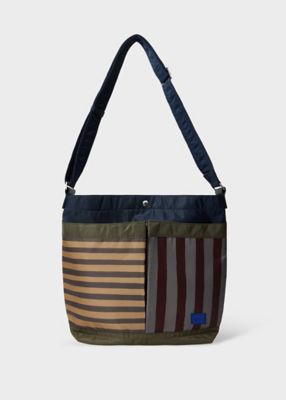 ＜Paul Smith (Men)＞”Ｍｉｘｅｄ　Ｓｔｒｉｐｅ”　ヘルメットバッグ（３６３９１３８２８８）