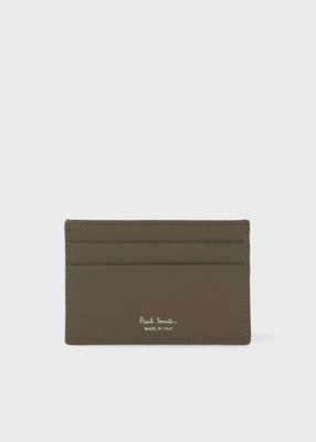 Green Chevron Leather” パスケース